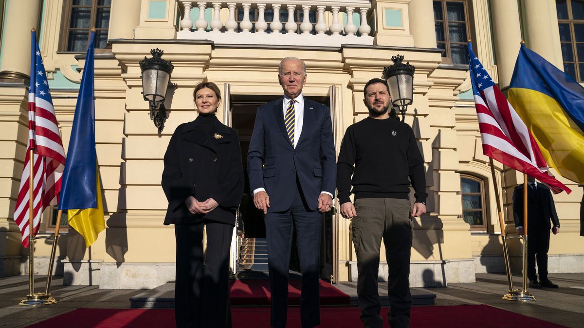 Biden byl v Kyjevě na překvapivé návštěvě